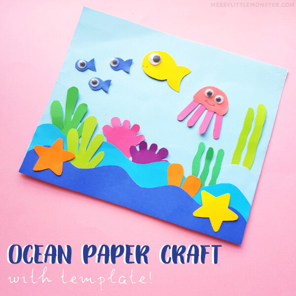 Ocean Paper Craft Templates  Ocean Craft Activities & Experiments for Kids