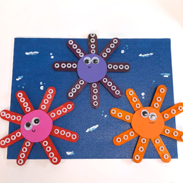 Summer Craft Ideas for Kids Octopus Stick Craft For Kindergarten