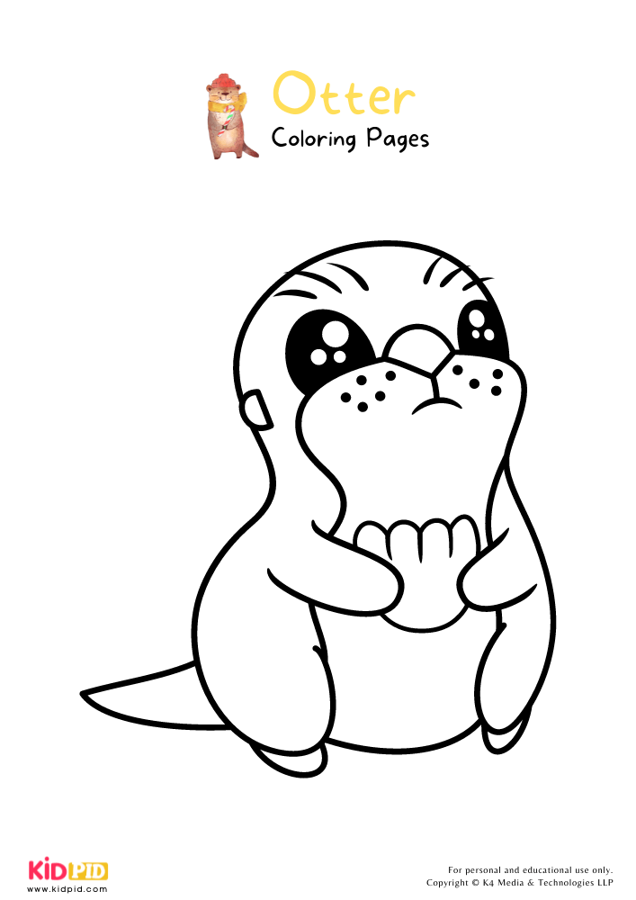 Otter Coloring Pages For Kids – Free Printables