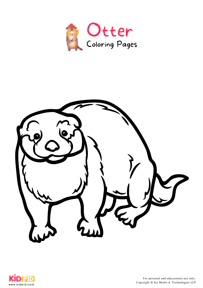 Otter Coloring Pages For Kids – Free Printables
