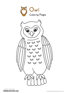 Owl Coloring Pages For Kids – Free Printables - Kids Art &amp; Craft