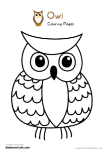 Owl Coloring Pages For Kids – Free Printables - Kids Art &amp; Craft