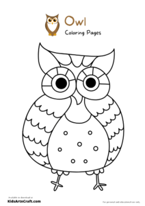 Owl Coloring Pages For Kids – Free Printables - Kids Art &amp; Craft