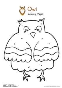 Owl Coloring Pages For Kids – Free Printables - Kids Art &amp; Craft