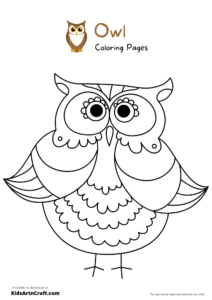 Owl Coloring Pages For Kids – Free Printables - Kids Art &amp; Craft