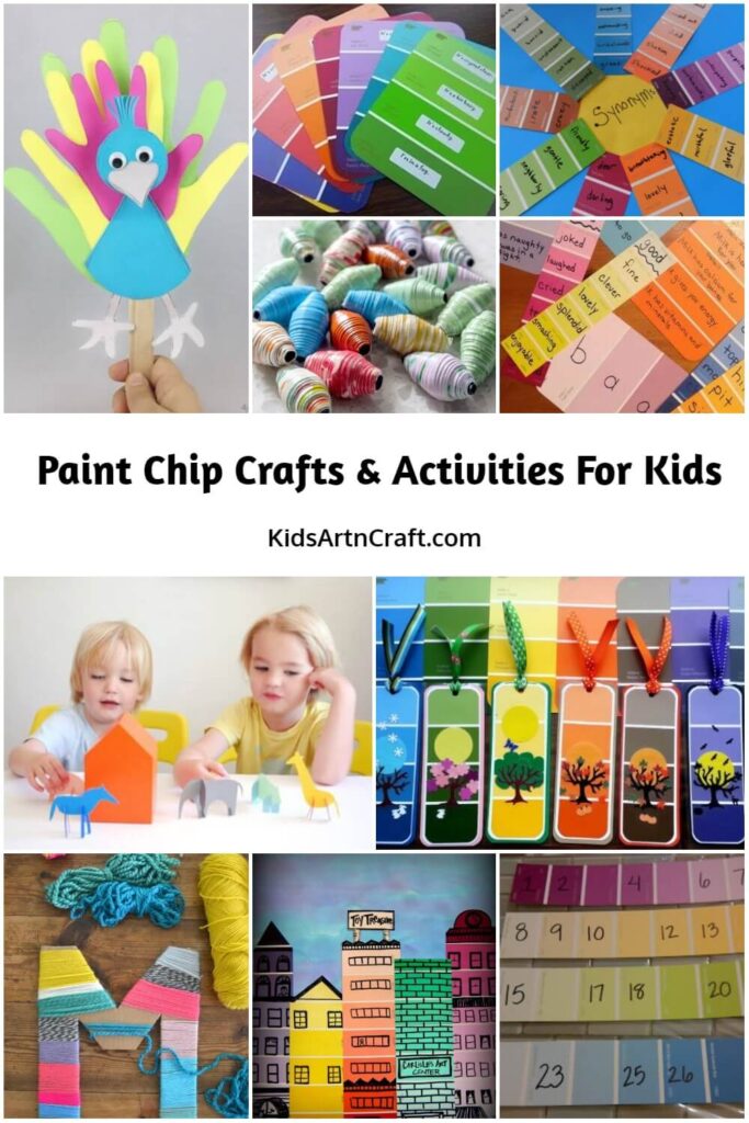 Paint Chip Crafts & Activities For Kids