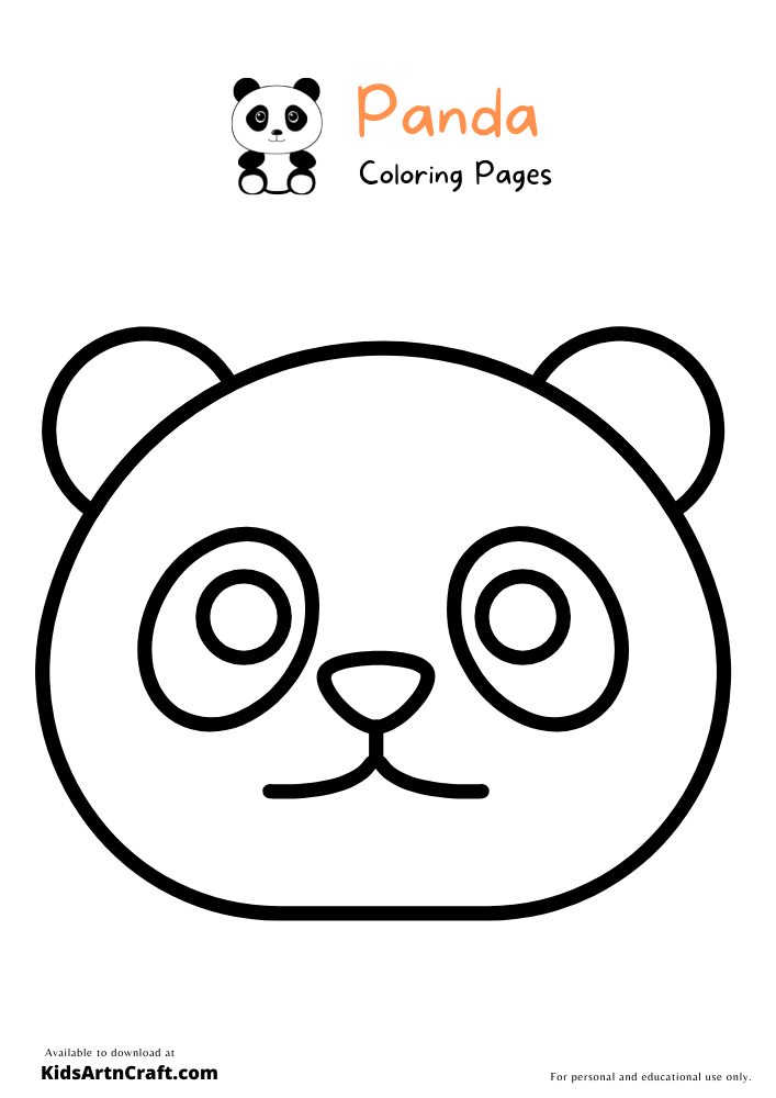 Panda Coloring Pages For Kids – Free Printables
