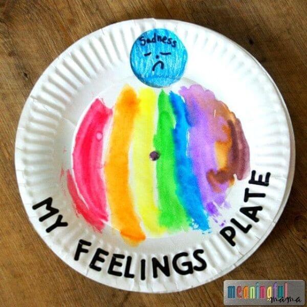 Paper Plate Feeling Spinner Craft For Kids Social Emotional Learning Activities for Preschoolers