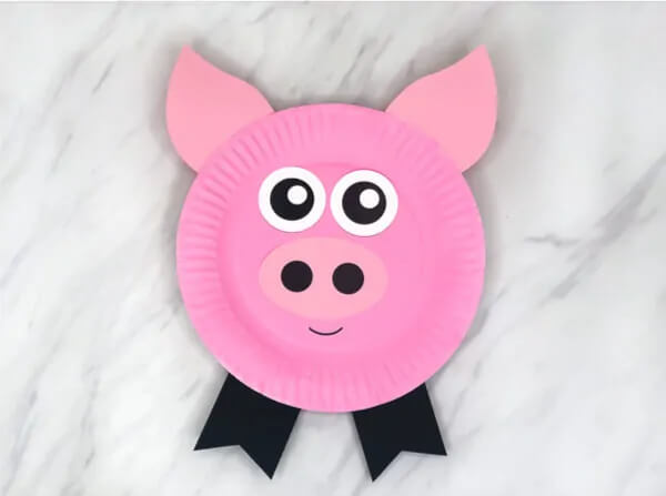 Simple Paper Plate Pig Craft For Kids