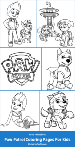 PAW Patrol Coloring Pages For Kids-Free Printables - Kids Art & Craft