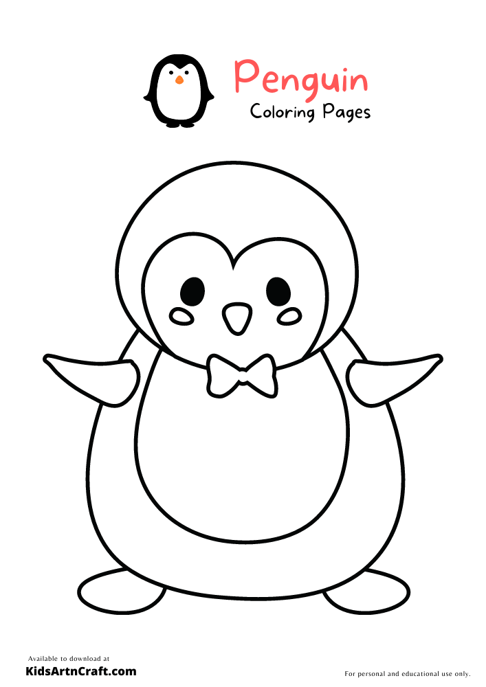 Penguin Coloring Pages For Kids – Free Printables