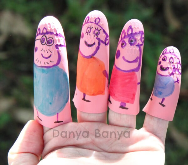 Peppa Pig Craft Ideas for Kids Pink Peppa Pig Finger Puppet Craft Ideas For Kids