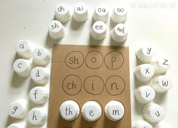 Phonics Cups Literacy Game Activity For Kids
