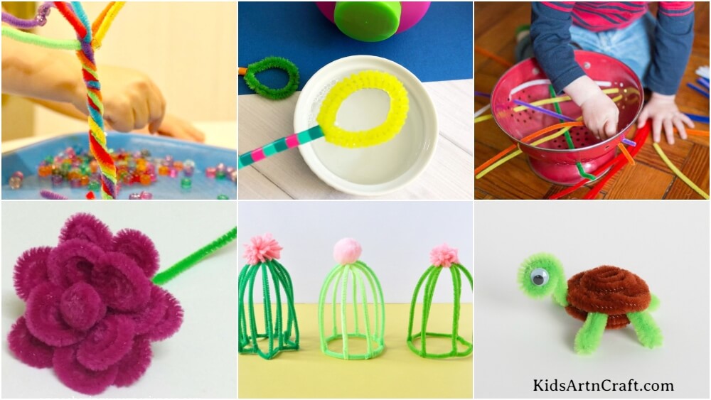 Pipe Cleaner Crafts & Learning Activities - Kids Art & Craft