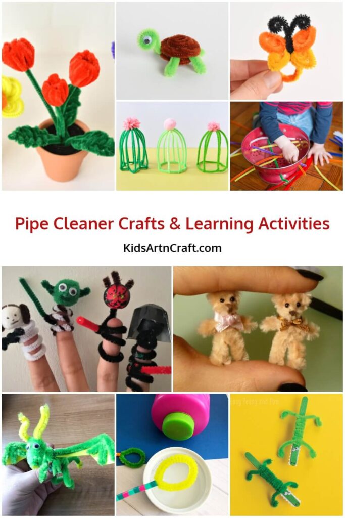 Pipe Cleaner Crafts & Learning Activities - Kids Art & Craft
