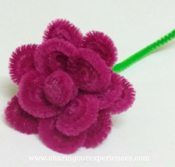 Pipe Cleaner Crafts & Learning Activities Easy Pipe Cleaner Rose Craft For Kids