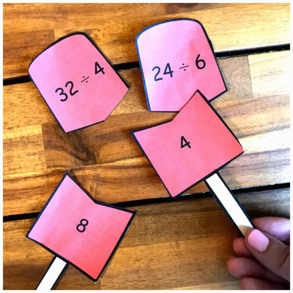 Division Activities for Kids Math Division Activity with Popsicle Stick