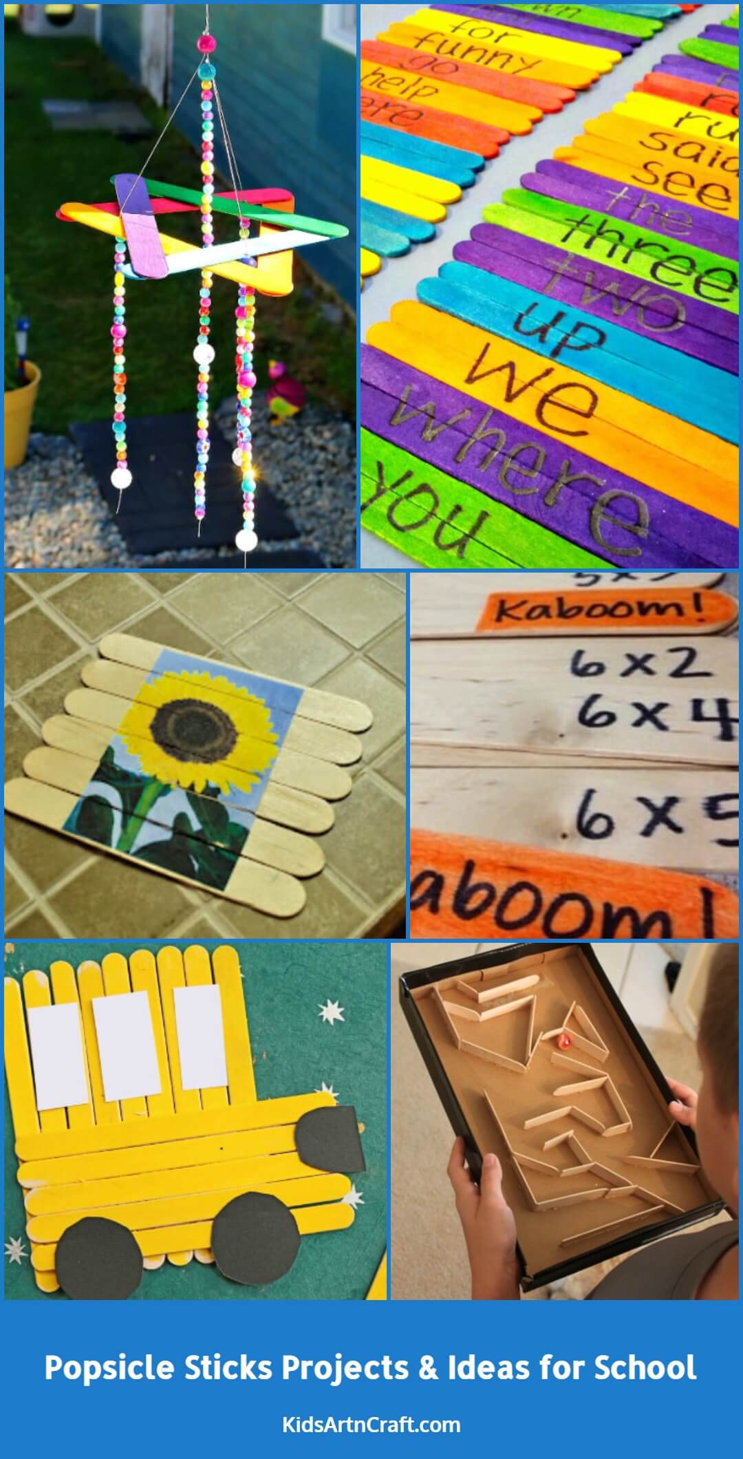 Popsicle Sticks Projects and Ideas for School