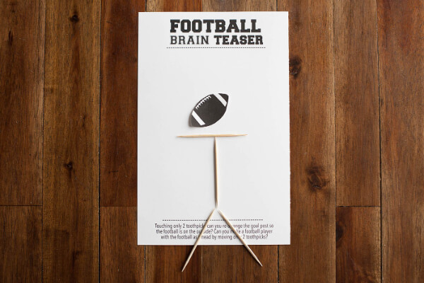 Printable Football Brain Teaser For Kids