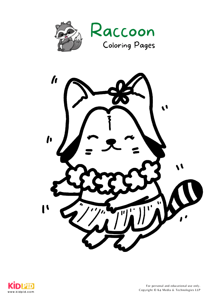 Raccoon Coloring Pages For Kids – Free Printables