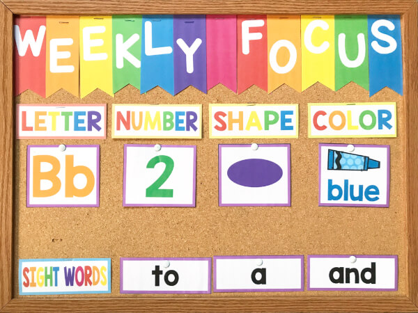Rainbow Focus Wall To Brighten Up Your Classroom