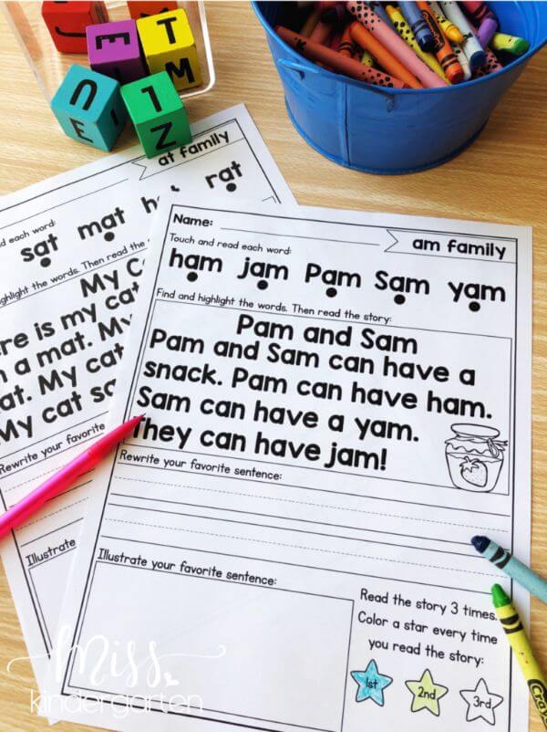 Reading Fluency Passages Activity At Home