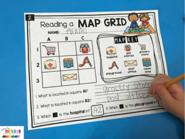Fun Map Activities for Kids Reading A Map Grid Activities For Students