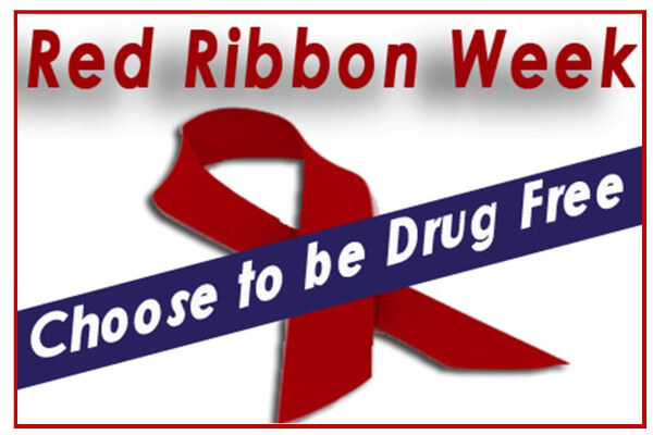 Red Ribbon Drug Free Idea