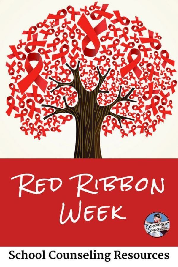 Red Ribbon Week Craft Idea & activities For School Counseling