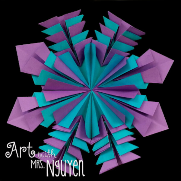 Easy Art Projects For 4th Grade Radial Paper Sculptures Art Lesson