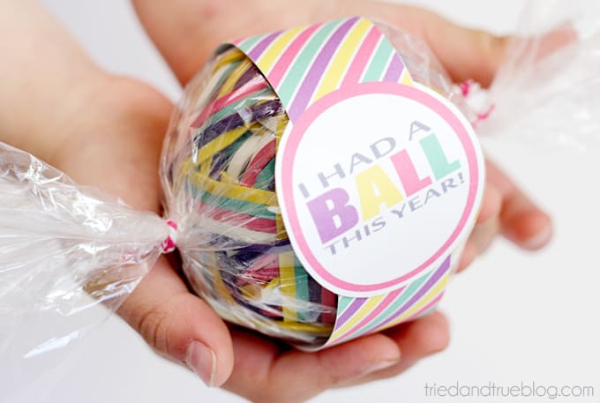 Rubber Band Ball Teacher Appreciation Gift Idea