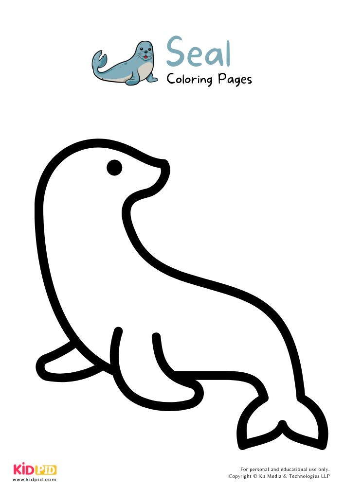 Seal Coloring Pages For Kids – Free Printables