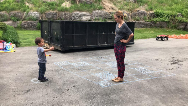 Sidewalk Chalk Summer Activity For kids