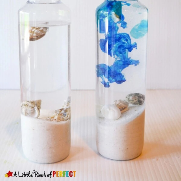 Simple Aquarium In A Bottle Ocean Craft  