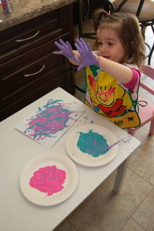 Simple Handprint Flower Idea For Kid