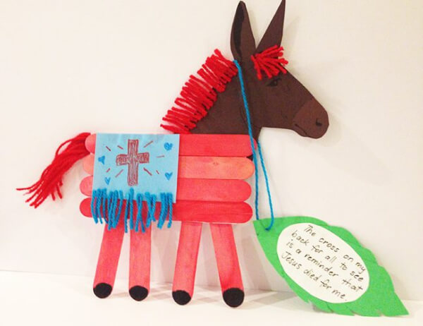 Donkey Crafts & Activities for Kids Simple Palm Sunday Donkey Craft For Kindergarten