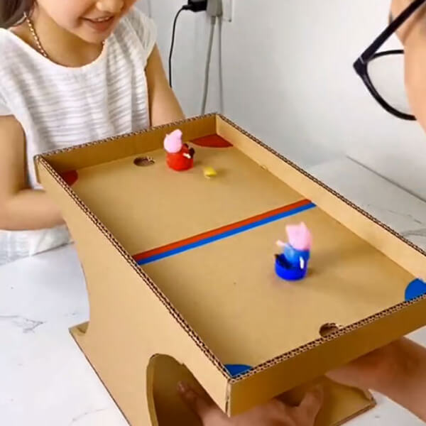 Simple Parent-Child Cardboard Game Player  Easy to Make DIY Toys for Kids to Play