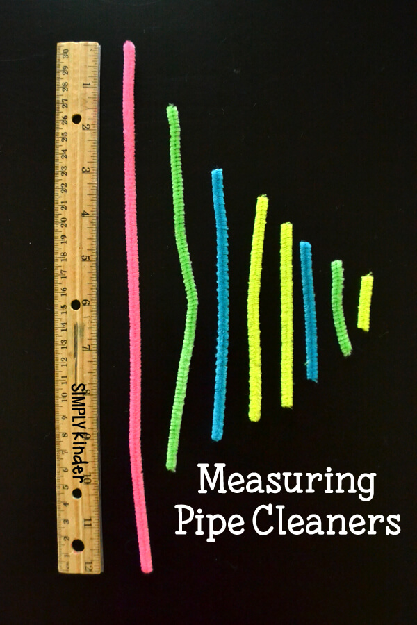 Simple Pipe Cleaners Measuring Activity For Kids