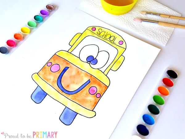  Simple School Bus Drawing Activity Easy Drawing Activities For Kids