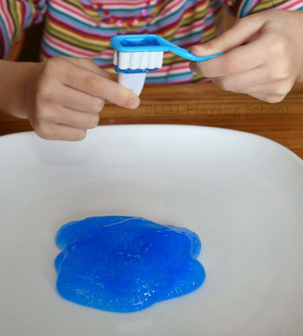 Simple Toothpaste Slime Craft Activity