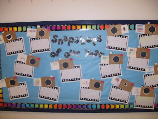 End of Year Activities & Assignments for Students Snapshots Of The Year Activity On Bulletin Board