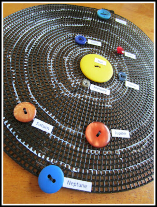 Outer Space Activities for School Solar System - Space Themed Activity With Buttons