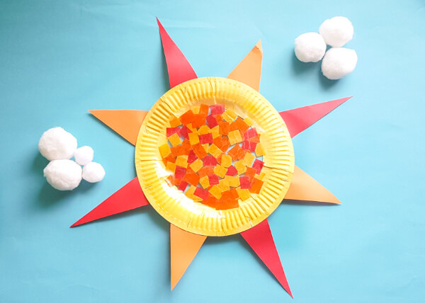  Paper Plate Learning Activities & Projects Easy Paper Plate Suncatcher Craft For Kids