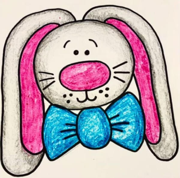 Sweet Bunny Face Art Project For Kids