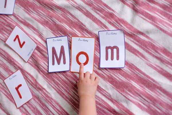 Tactile Letter Cards Learning Activity For Children