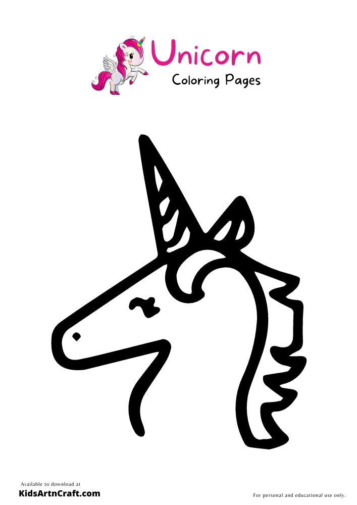 Unicorn Coloring Pages For Kids – Free Printables