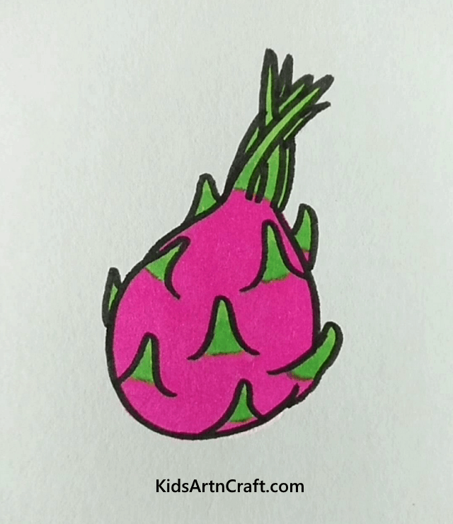F For Fruits The Dragon Fruit Let's Learn, Draw And Eat Fruits Together