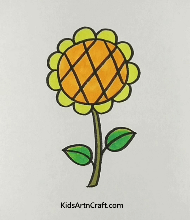 Easy Floral Drawings For Beginners To Draw Sunshine Sunflower