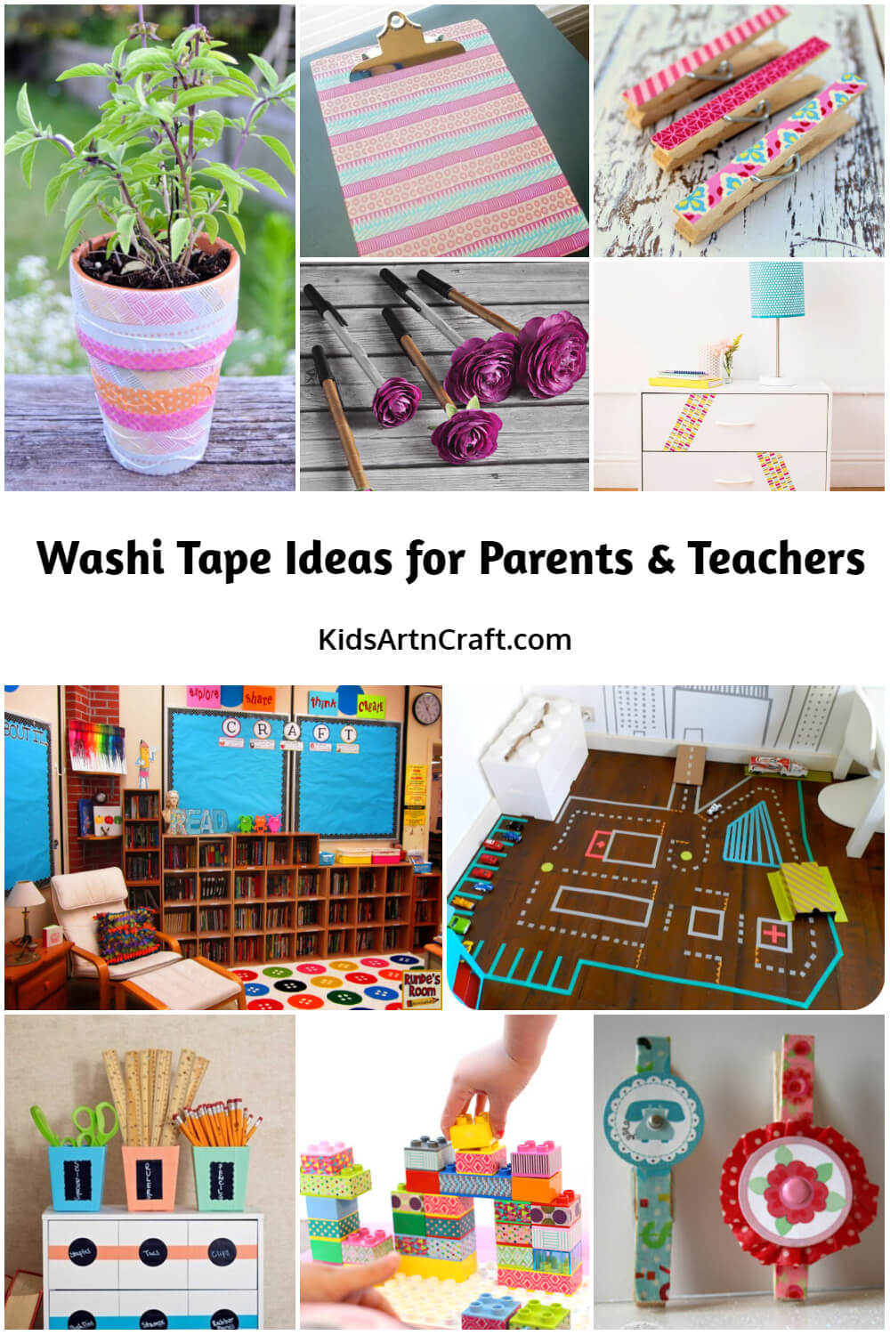 Washi Tape Ideas for Parents & Teachers