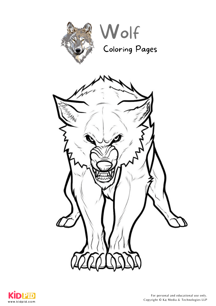 Wolf Coloring Pages For Kids – Free Printables